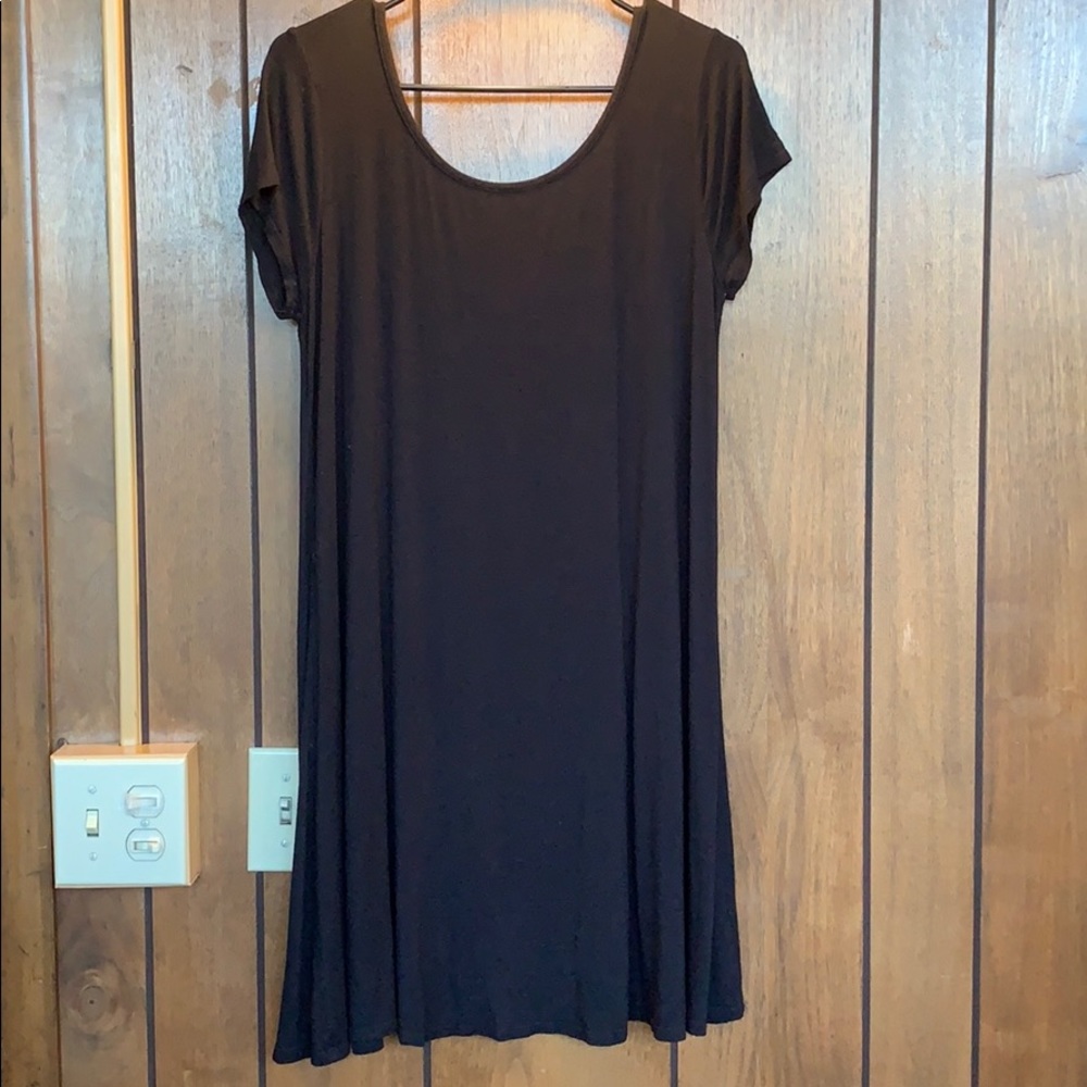 Black t-shirt dress